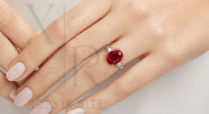 Harry Winston 18K Ruby Ring